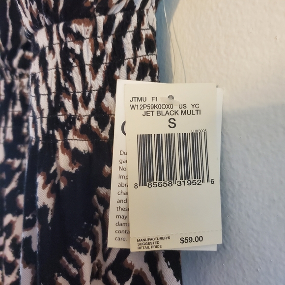 NWT GUESS Leopard Halter Top Sz S - Picture 4 of 6